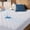 White, variant on Queen Size Waterproof Mattress Pad Protector, Breathable Quilted Mattress Cover Noiseless Waterproof Fitted Sheet Mattress Topper Up to 21" Deep Pocket