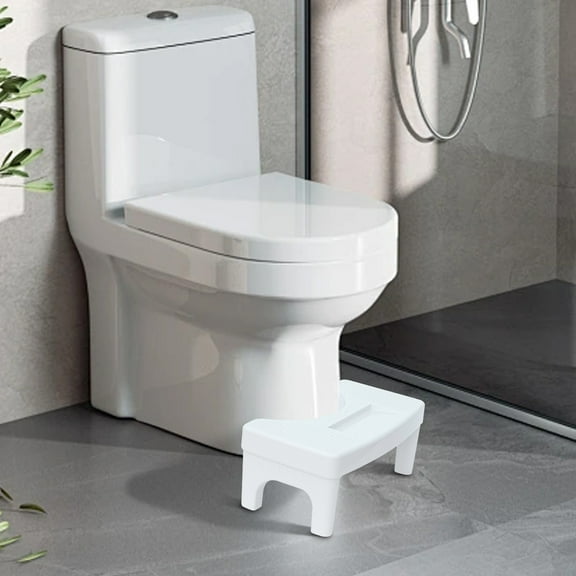 Squatty Potty Toilet Foot Stool, Bathroom Foot Rest for Better Posture, Ergonomic Pooping Stool for Adults and Kids, Toilet Step Stool for Constipation Relief
