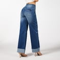 thumbnail image 3 of roswear Wide Leg Jeans for Women Baggy Denim Pants, Size 4-18, 3 of 6