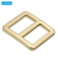 thumbnail image 3 of Uxcell 3/4 Inch Tri-Glide Slide Buckles, 10 Pack Metal Webbing Strap Fastener for Backpack Bag Belt, Gold, 3 of 5