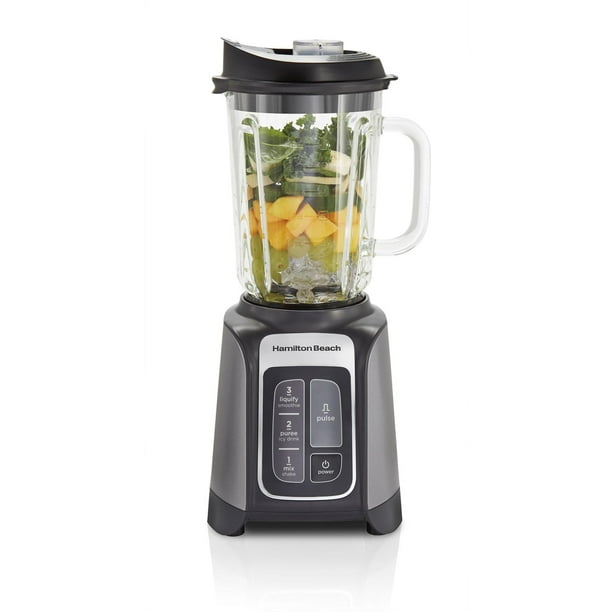 LICUADORA HAMILTON BEACH 58600 VASO DE VIDRIO 1.4 LT negro 1