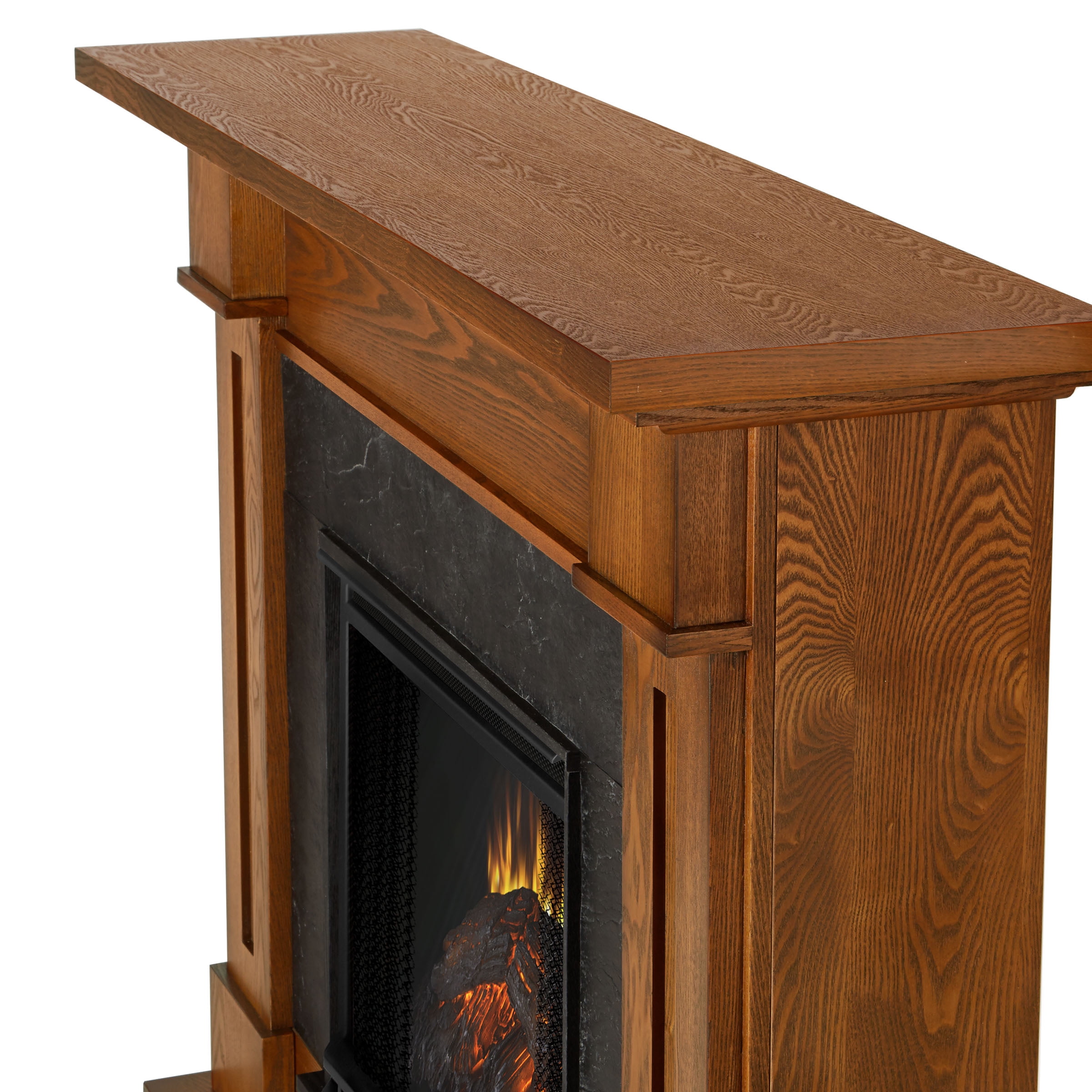 Kipling Electric Fireplace In Burnished Oak By Real Flame Com