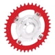 thumbnail image 2 of Plato Y Adaptador De Bicicleta Eléctrica 104 BCD, Repuesto 38T 104 BCD Plato De Corte CNC Para Eléctrico ANGGREK Rojo, 2 of 8