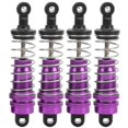 thumbnail image 1 of 4Pcs Replacement Shock Absorber Damper for WLtoys 144001 1/14 RC Car Purple, 1 of 4
