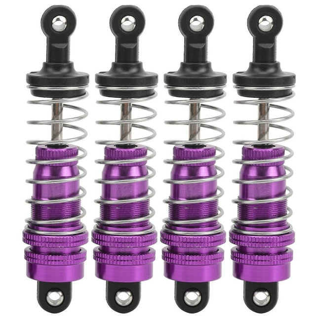 4Pcs Replacement Shock Absorber Damper for WLtoys 144001 1/14 RC Car Purple