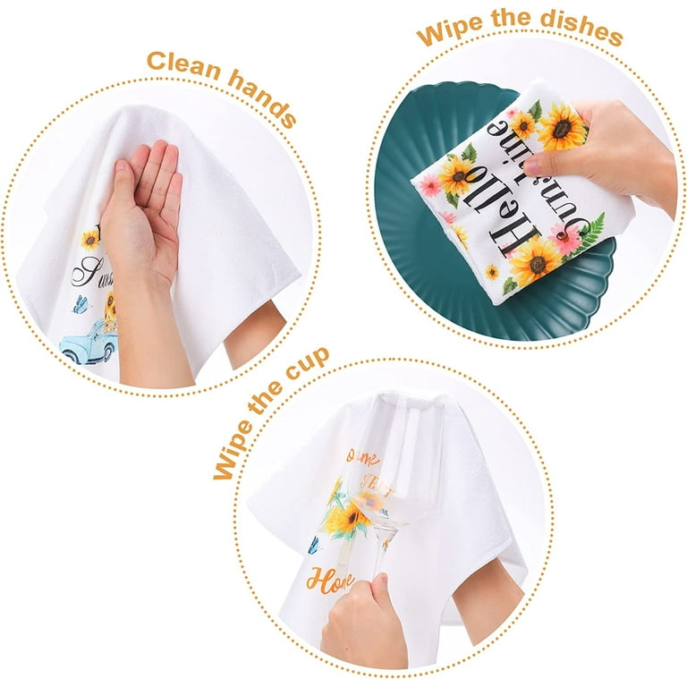 HYER KITCHEN Microfiber Kitchen Towels - Super Absorbent, Soft and Thi –  SHANULKA Home Decor