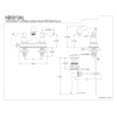 thumbnail image 5 of NB5610AL Water Onyx 4 inch centerset lavatory faucet with ABS/Brass pop up drain, Black Nickel, 5 of 5