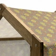 thumbnail image 4 of Renaissance Pet House, Baroque Damask Medieval Rococo with Royal and Ornamental Curves, Outdoor & Indoor Portable Dog Kennel with Pillow and Cover, 5 Sizes, Earth Yellow Orange Grey, by Ambesonne, 4 of 4