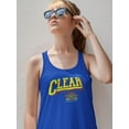 thumbnail image 2 of Clear Your Mind Grunge Style Racerback Tank Women -Image by Shutterstock, Female x-Small, 2 of 4