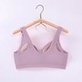 thumbnail image 5 of Sawvnm Women Bras Women's Fashionable Underwire-free Gathering Front Button-up Breathable Bra Large Cup Daily Bra, 5 of 7
