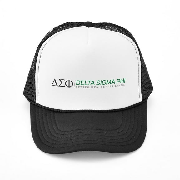 CafePress - Delta Sigma Phi Color Logo - Adjustable Unisex Printed Trucker Hat with Mesh Back