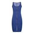 thumbnail image 2 of Vestido de mezclilla para mujer/M/ kaili Sencillez, 2 of 2