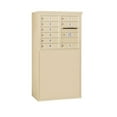 thumbnail image 3 of 6 Door High Free-Standing 4C Horizontal Mailbox with 9 Doors in Sandstone with USPS Access, 3 of 4