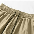 thumbnail image 6 of Jjayotai George Shorts Men Above the Knee, Men's Summer Solid Color Ice Silk Shorts, Casual Drawstring High Waisted Shorts, Mens Shorts, 6 of 7
