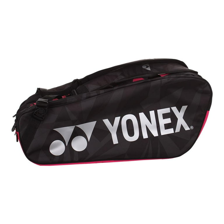 Yonex Pro 9 Pack Tennis Bag ( Black/Pink ) - Walmart.com