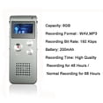 thumbnail image 3 of Multifunctional Rechargeable 8GB 650HR Digital Audio Voice Recorder Dictaphone MP3 Player, 3 of 8