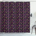 thumbnail image 1 of Ambesonne Giraffe Shower Curtain, Dots Color Silhouettes, 69"Wx84"L, Multicolor, 1 of 3