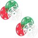 thumbnail image 1 of Posavasos navideños con diseño de copos de nieve. Posavasos de tela no tejida., 1 of 4