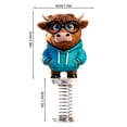thumbnail image 3 of Cool Bobblehead Eye Catching Bull 2D Desktop Ornament For Vehicle Decoration, 3 of 7