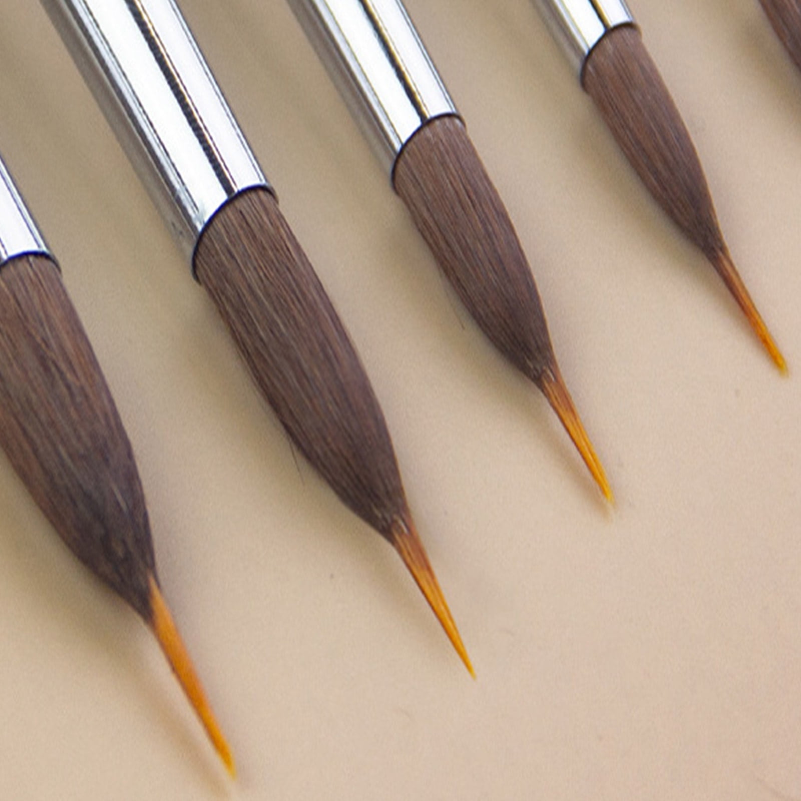 Multipurpose Detail Paint Brush Wooden Handle Miniature Brush for Watercolor Acrylic Gouache Oil and Face Painting