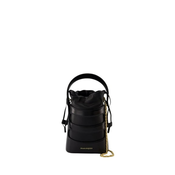 Alexander Mcqueen Women's The Rise Mini Crossbody - Leather - Black Black