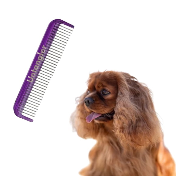 Peine Desenredante para Mascotas 13 cm Púrpura Real