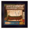thumbnail image 3 of Trendy Decor4U "Red Canoe Lodge" By Mollie B., Printed Wall Art, Ready To Hang Framed Poster, Black Frame - Finish:Multi-Finish:Multi, 3 of 5
