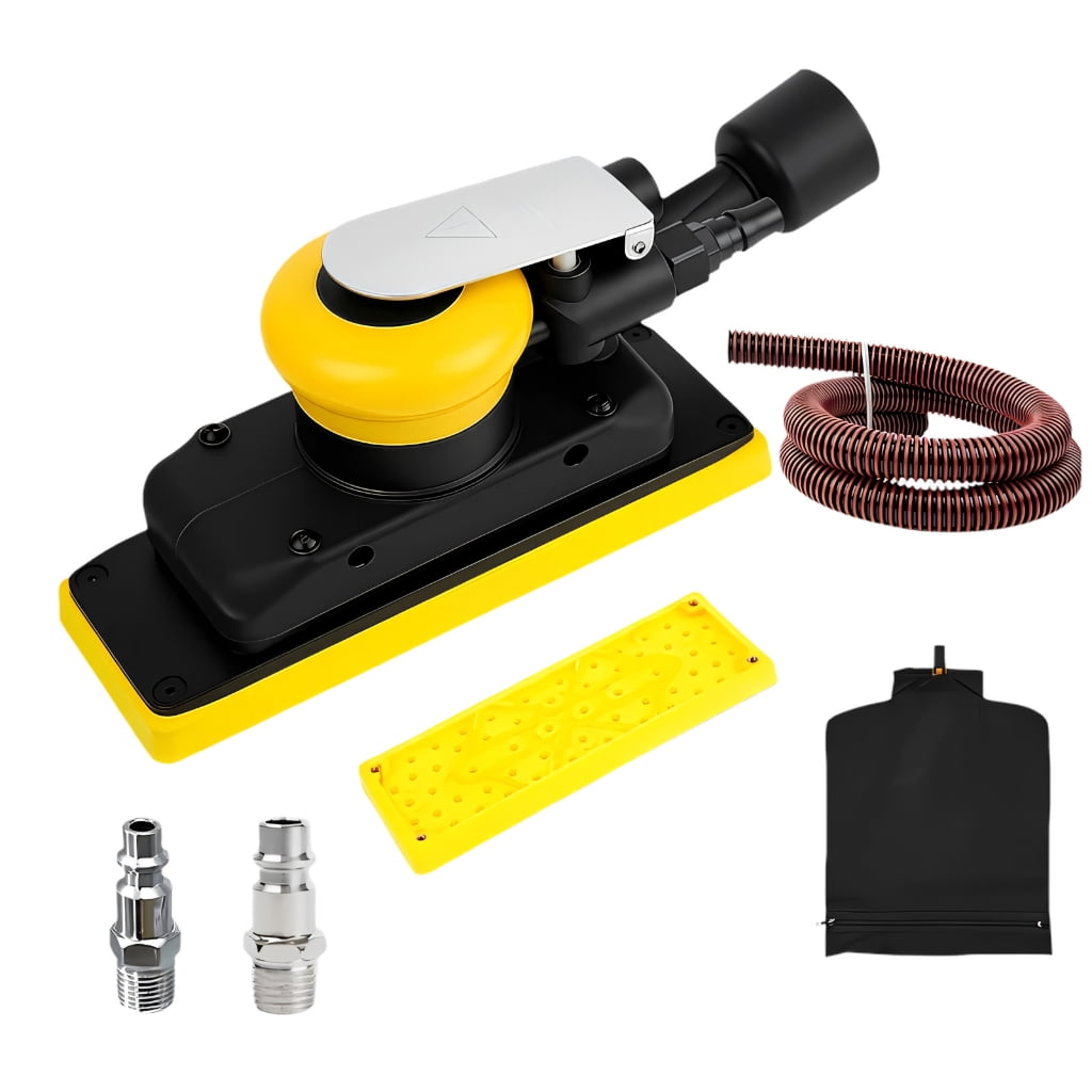 Heavy Duty Metal Pneumatic Sanding Machine Pneumatic Random Orbital Sander 12000RPM for Woodworking, Auto Body