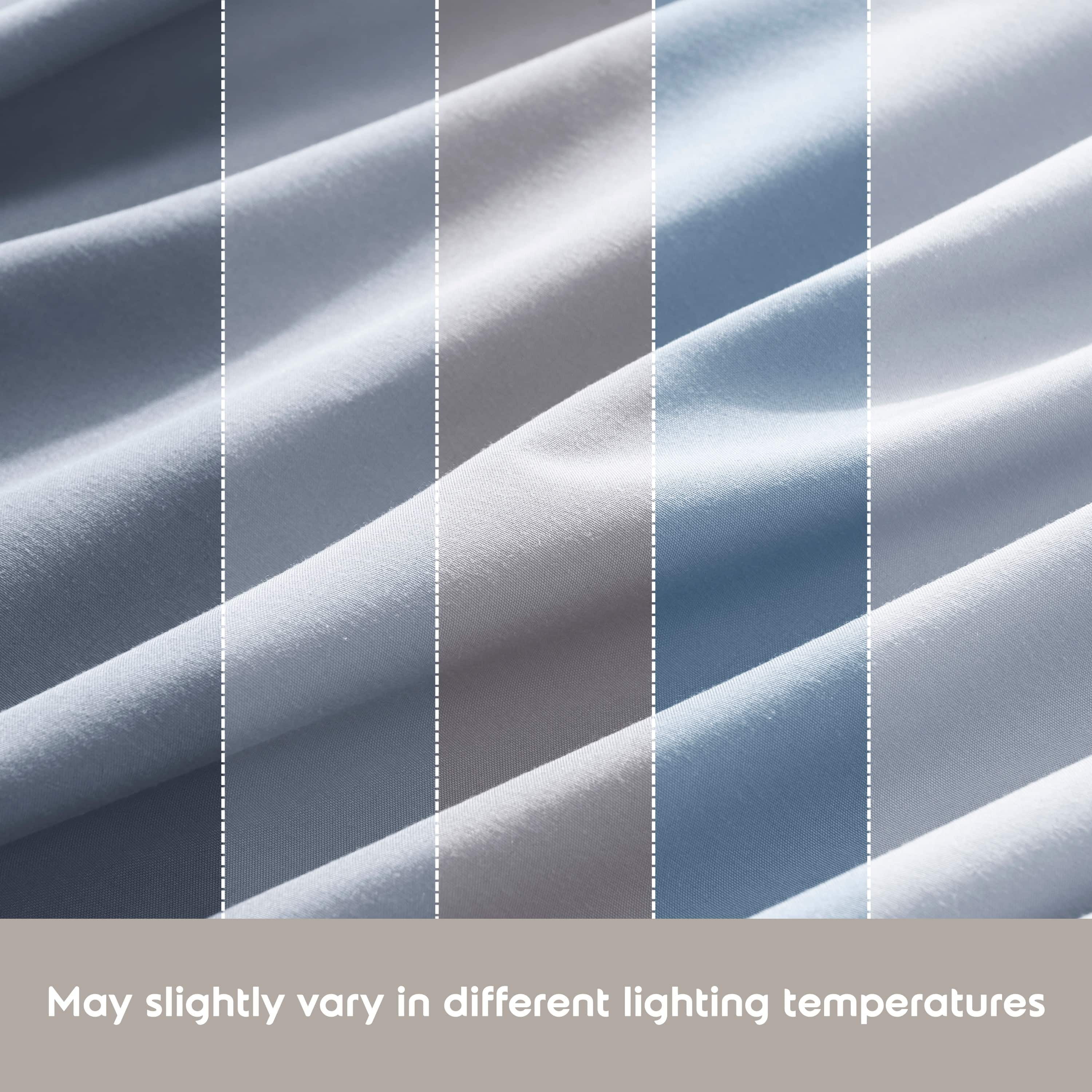 Lammaloe Twin Sheets Set, Hotel Style Deep Pocket 3 Piece Bed Sheets, Soft Microfiber Kids Bedding Set, Ice Blue