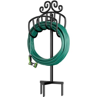 EVEAGE Metal Garden Hose Holder Stake, Heavy-Duty Water Hose Stand