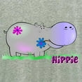 thumbnail image 3 of CafePress - Hippo Flowers Copy - Women's Nightshirt, 3 of 4