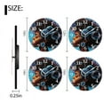thumbnail image 2 of Round Wall Clock,Beautiful Black Woman With Afro Surrounded By Bubbles,Silent Non-Ticking Wall Clock Decor for Home Office Kitchen Living Room Bedroom(10inch), 2 of 4