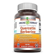 Amazing Formulas Quercetin Berberine 500 mg Veggie Capsules, 90 Ea