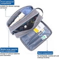 thumbnail image 2 of Neceser de viaje para hombre gris de 1 pieza, neceser de viaje, bolsa húmeda y seca con asa para viajes, baño, gimnasio y vacaciones Sailing Electrónica, 2 of 5