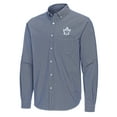 thumbnail image 2 of Men's Antigua Navy Toronto Maple Leafs Porter Woven Tri-Blend Long Sleeve Button-Down Shirt, 2 of 3