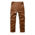 thumbnail image 5 of DODADAWANJ Men's Construction Cargo Pants with Zipper Multi Pockets Straight Leg Expandable Waist Tactical Pants Big and Tall Open Buttom Sport Pants for Outdoor Camping Workout, 5 of 8