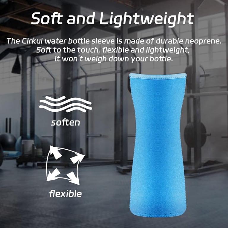 2 Pack Neoprene Sleeves For 22oz Cirkul Water Bottle | Insulated Bottle Cover With Adjustable Strap | Fits Plastic & Stainless Steel