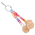 thumbnail image 4 of Rattan Ball Toy, Natural Bite Resistance Hanging Sepak Takraw Hanging String  Chew Pecking Chewing Toy  For Small And Medium-sized, 4 of 8