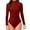Red-3, variant on QHFBli Women Metalic Bodysuit Shiny Yoga Jumpsuits Shiny Metallic Leather Long Sleeve Leotard Latex Bodysuit Black-2 XL