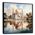 thumbnail image 2 of Designart "Elegance of White Emirates Sheikh Zayed Mosque III" Spiritual Framed Wall Art - Global White Islam Hallway Framed Wall Art Decor, 2 of 6