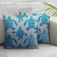 thumbnail image 3 of WERPE  Decorative Pillow Cover, Lumbar Sea Turtle Pillow Cover Modern Farmhouse Cushion Case Home Decor for Living Room Patio Sofa Couch Chair White, 3 of 5
