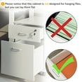 thumbnail image 4 of Vinsetto Locking 2 Drawer File Cabinet Rolling Filing Cabinet with Wheels, 4 of 10