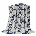 thumbnail image 6 of Beige Flower Pattern Blanket Soft Cozy Warm Throw Blanket for Couch, Plush Fuzzy Flannel Fleece Blankets for Sofa, Retro Country Tie-dye Floral Abstract Blue Bed Blankets Gifts for Men, 32"x48", 6 of 9