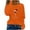 Orange, variant on hotojiny Womens Crewneck Shirt Plus Size Merry Christmas Long Sleeve Tops Casual Loose Fit Crew Neck Fall Tshirts Clothes