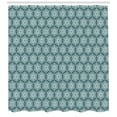 thumbnail image 3 of Ambesonne Abstract Shower Curtain, Growth Rings Circles, 69"Wx70"L, Dark Teal and Pale Blue, 3 of 3