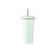 thumbnail image 1 of Yuarrent Frasco de vacío de acero inoxidable, paja desmontable antideslizante, 500ml, reutilizable, lavable, para leche, café, agua, taza, suministros Cocina y Comedor Verde Yuarrent HA073675-05B, 1 of 6