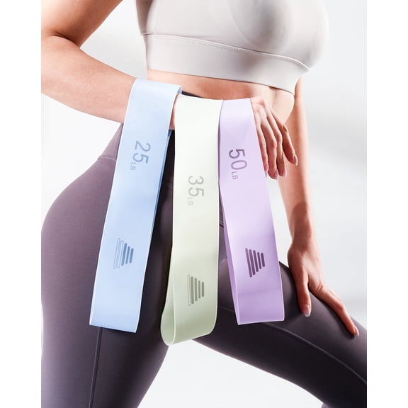 YR Resistance Bands, 3 Levels Loop Exercise Band for Workouts, Yoga, Pilates, Physical Therapy