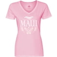 thumbnail image 3 of Inktastic Maui Hawaii Surfing Women's V-Neck T-Shirt, 3 of 5