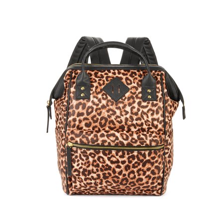 No Boundaries - No Boundaries Leopard Pvc Frame Backpack - Walmart.com