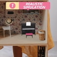 thumbnail image 4 of Juego de Mini Piano para casa de muñecas, juguete con taburete, instrumento musical de simulación, 1 Juego, 4 of 5